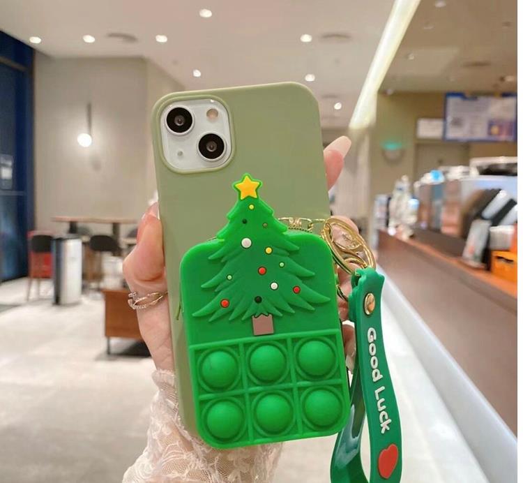 OEM X-mas Tree Silicone Skal iPhone 11 - Grön