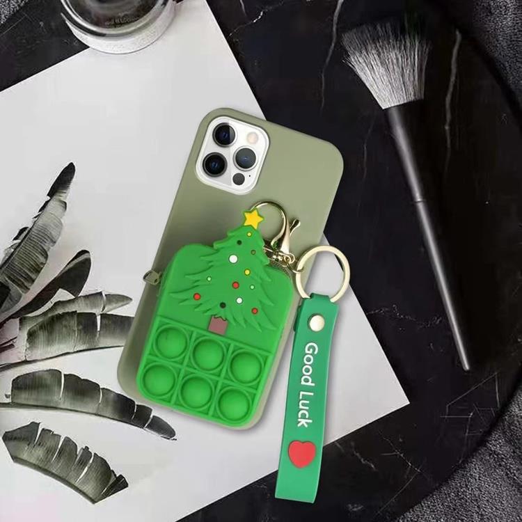 OEM X-mas Tree Silicone Skal iPhone X / XS - Grön