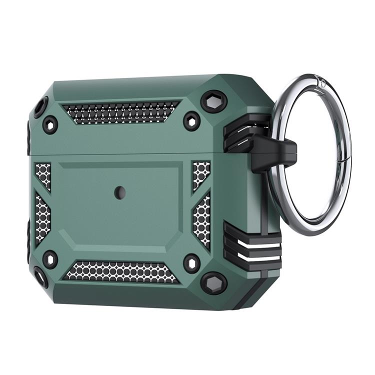 OEM ShockProof Skal Med Nyckelring Airpods 3 - Grön