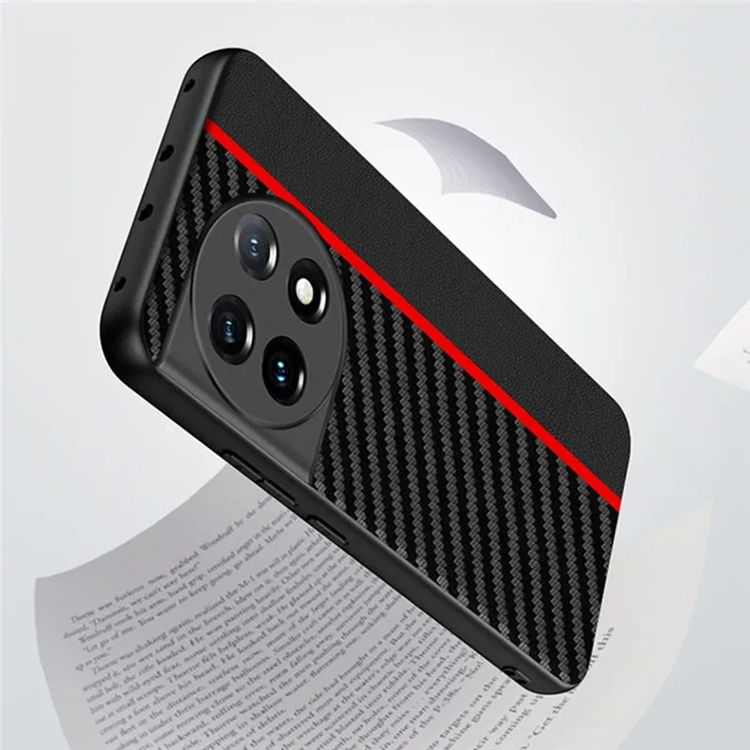 OEM Mobilskal till OnePlus 11 5G Carbon Fiber PU-Läder - Carbon