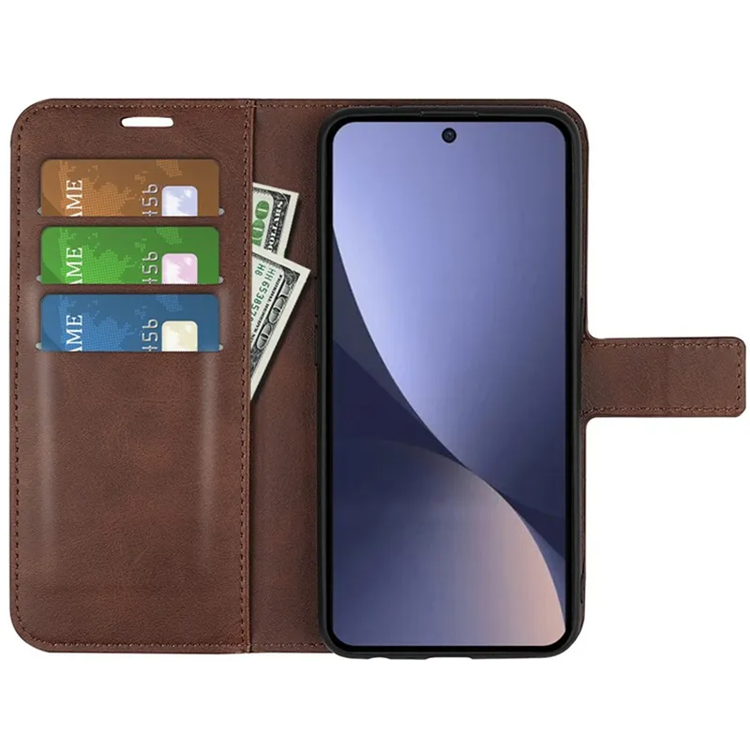 A-One Brand Xiaomi 13 Pro Plånboksfodral Calf Texture Flip - Brun