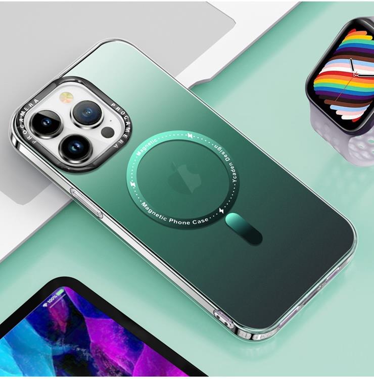 A-One Brand iPhone 13 Pro Max Mobilskal Magsafe Gradient - Grön