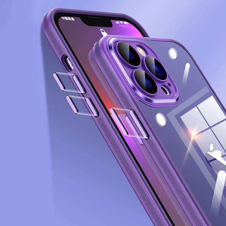 OEM Mobilskal till iPhone 14 Pro Metall Kamera - Lila