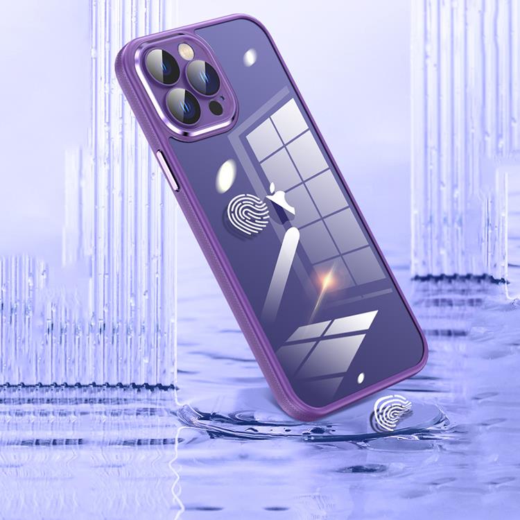 OEM Mobilskal till iPhone 14 Pro Metall Kamera - Lila