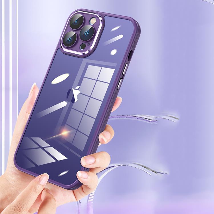 OEM Mobilskal till iPhone 14 Pro Metall Kamera - Lila