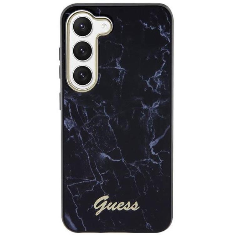 Guess Guess Mobilskal till Galaxy S23 Plus Marble - Svart