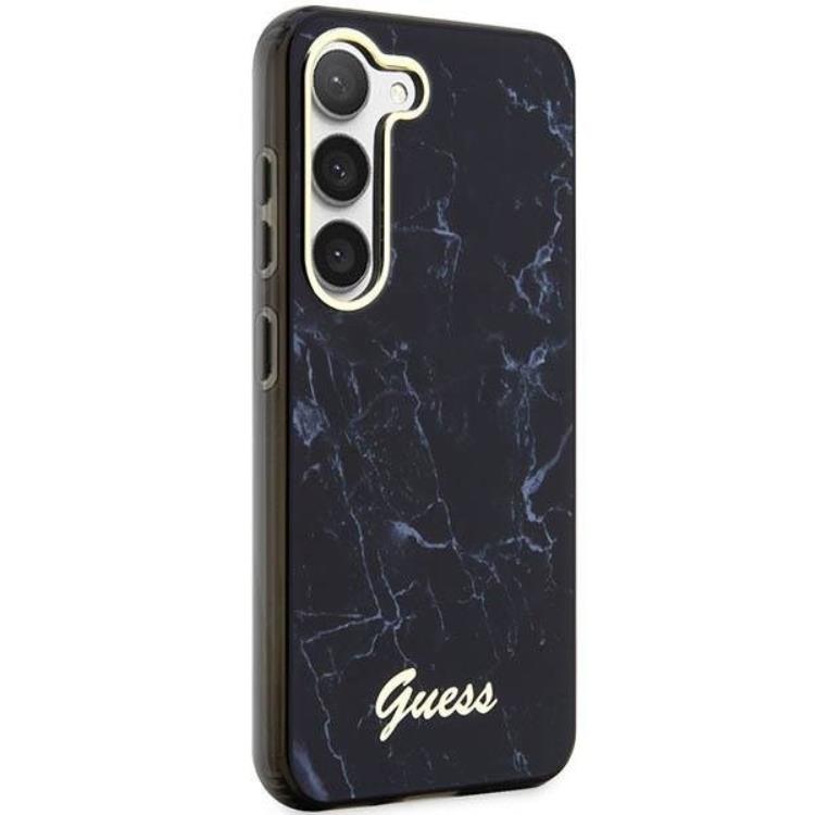 Guess Guess Mobilskal till Galaxy S23 Plus Marble - Svart