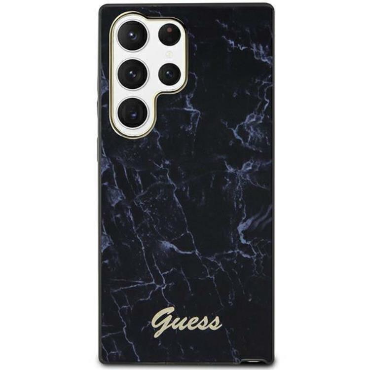 Guess Guess Mobilskal till Galaxy S23 Ultra Marble - Svart
