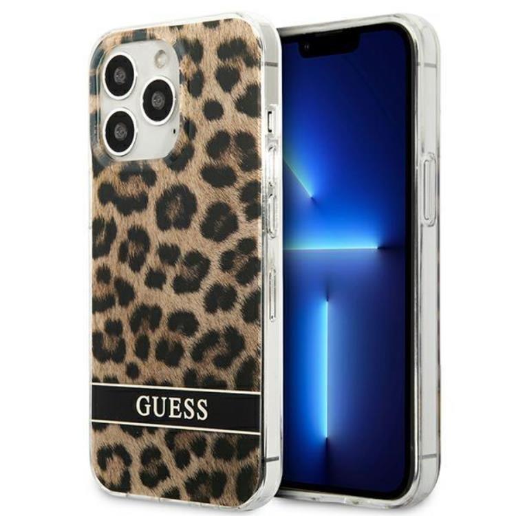 Guess Guess Mobilskal till iPhone 13 Pro Leopard - Brun
