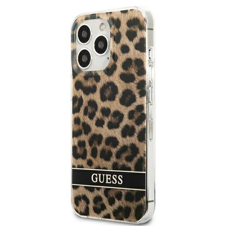 Guess Guess Mobilskal till iPhone 13 Pro Leopard - Brun