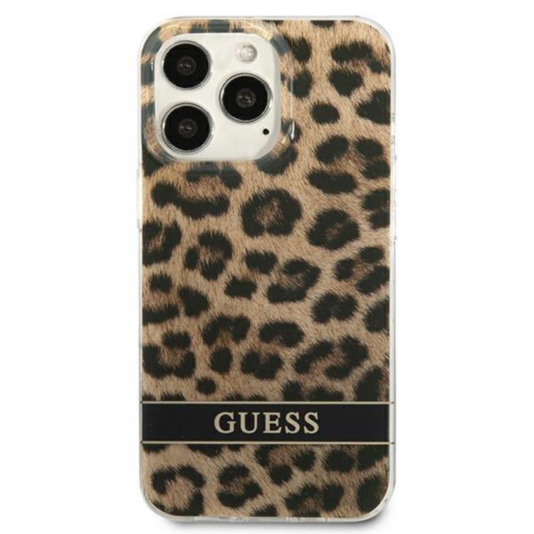 Guess Guess Mobilskal till iPhone 13 Pro Leopard - Brun