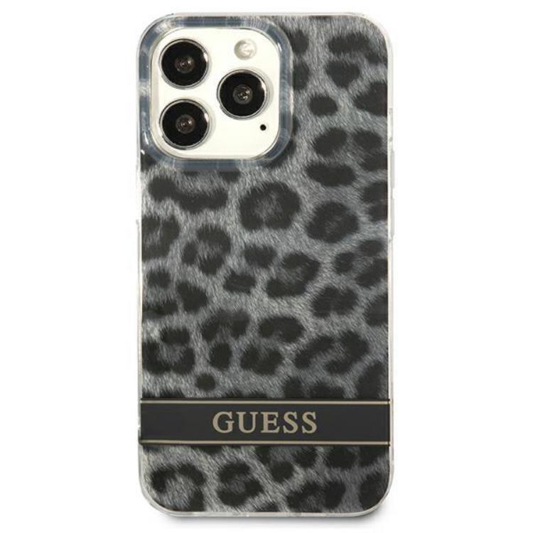 Guess Guess Mobilskal till iPhone 13 Pro Leopard - Grå