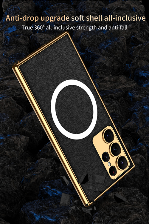 GKK GKK Mobilskal till Galaxy S23 Ultra Magsafe Electroplating - Rosa