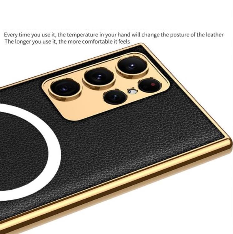 GKK GKK Mobilskal till Galaxy S23 Ultra Magsafe Electroplating - Rosa