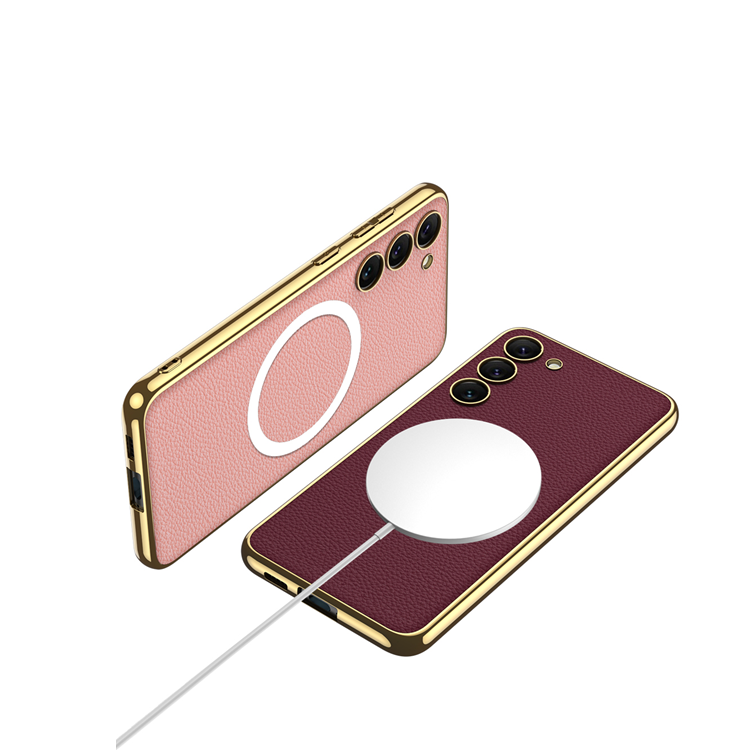 GKK GKK Mobilskal till Galaxy S23 Magsafe Electroplating - Rosa