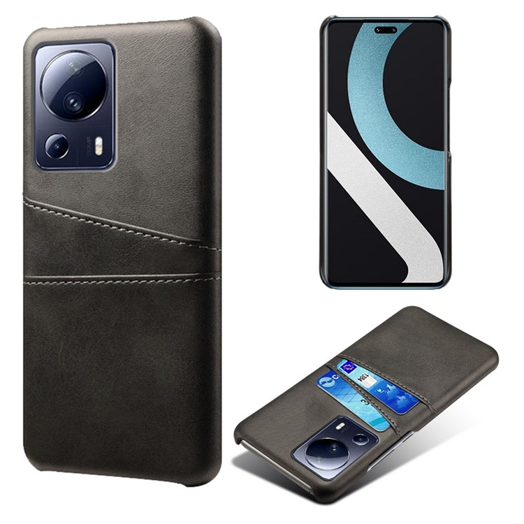 OEM Mobilskal till Xiaomi 13 Lite Korthållare PU-Läder - Svart