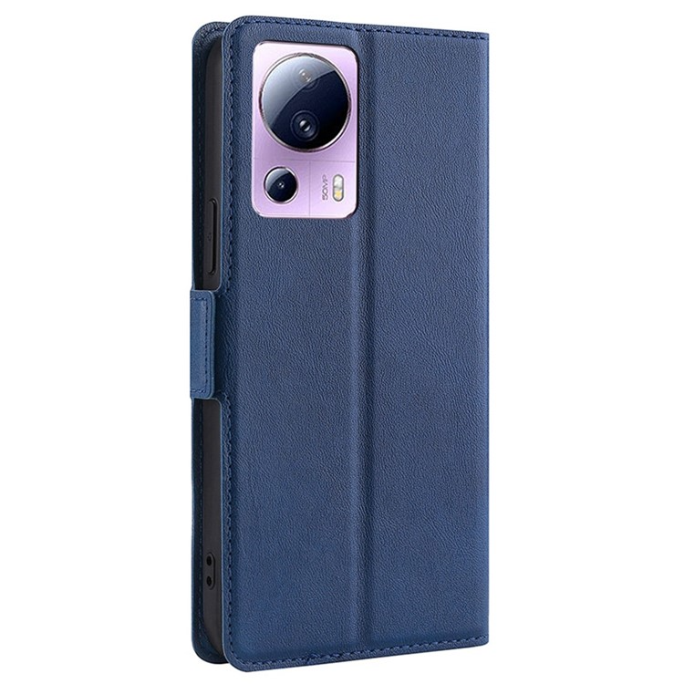 OEM Xiaomi 13 Lite Plånboksfodral Dual Magnetic Clasp - Blå