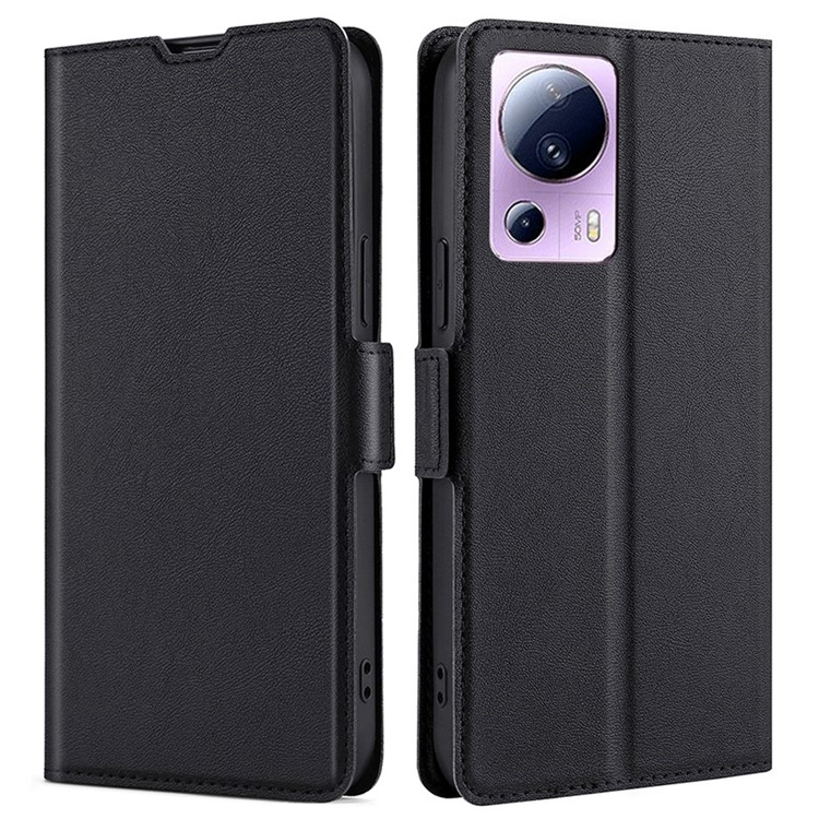 OEM Xiaomi 13 Lite Plånboksfodral Dual Magnetic Clasp - Svart