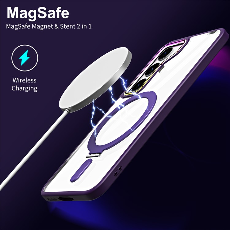 OEM Mobilskal till Galaxy S23 Magsafe Kickstand Magnetic - Marinblå