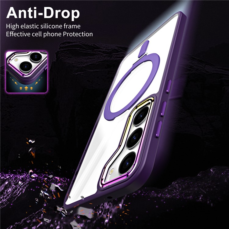 OEM Mobilskal till Galaxy S23 Magsafe Kickstand Magnetic - Marinblå