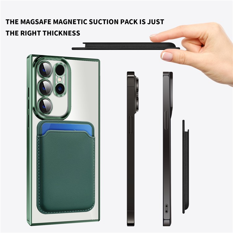 UTGATT1 BOOM Mobilskal till Galaxy S23 Ultra Magsafe Korthållare - Grön