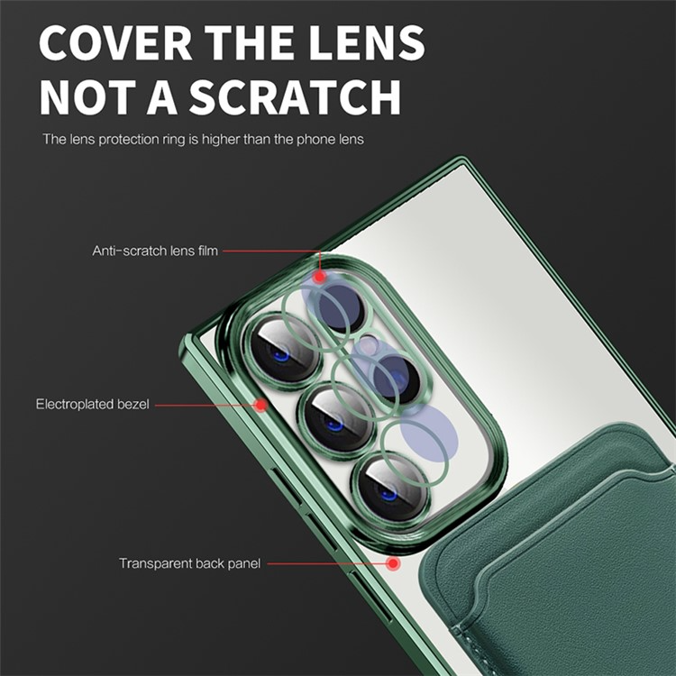 UTGATT1 BOOM Mobilskal till Galaxy S23 Ultra Magsafe Korthållare - Grön