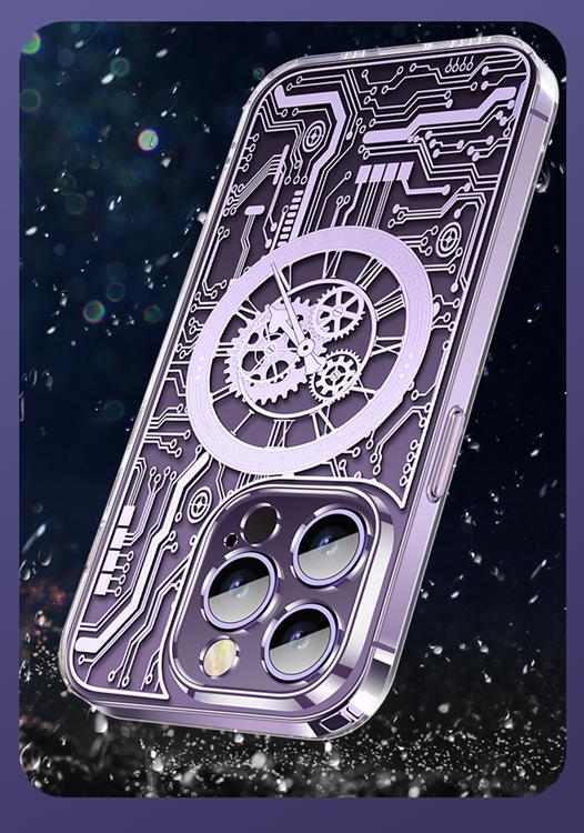 OEM Mobilskal till iPhone 14 Magsafe Mechanical - Lila