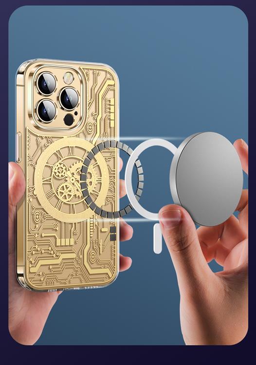 OEM Mobilskal till iPhone 13 Pro Magsafe Mechanical - Silver