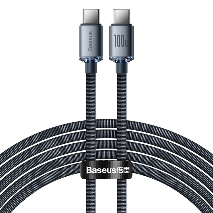 BASEUS Baseus USB-C till USB-C Kabel 100W 2m - Svart