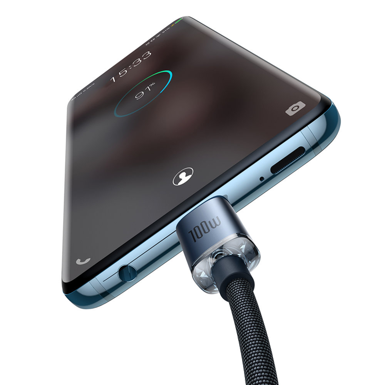 BASEUS Baseus USB-C till USB-C Kabel 100W 2m - Svart