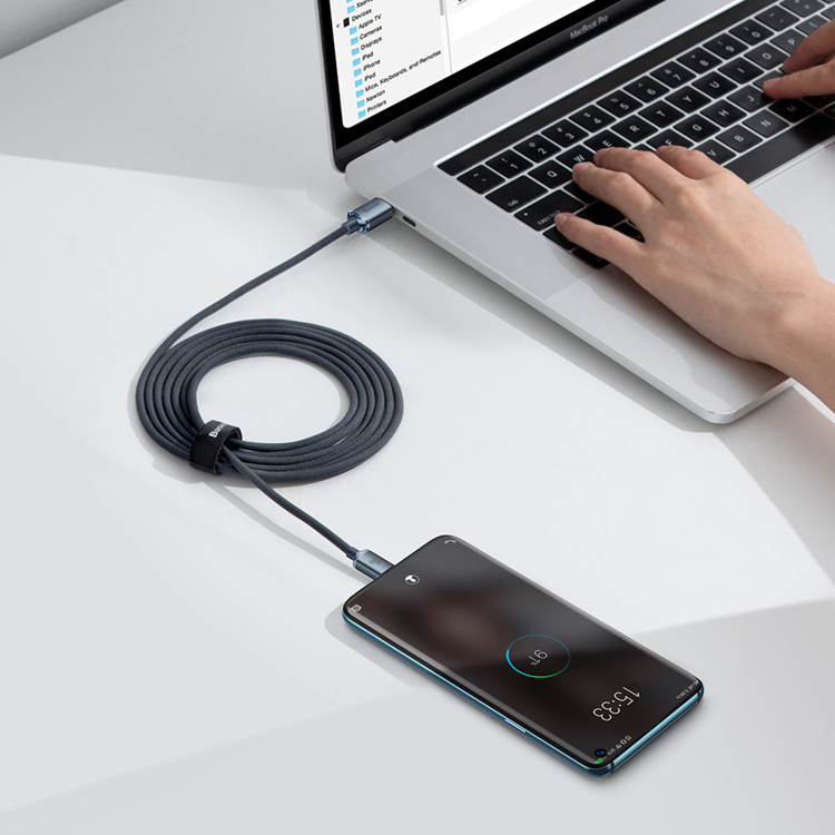 BASEUS Baseus USB-C till USB-C Kabel 100W 2m - Svart