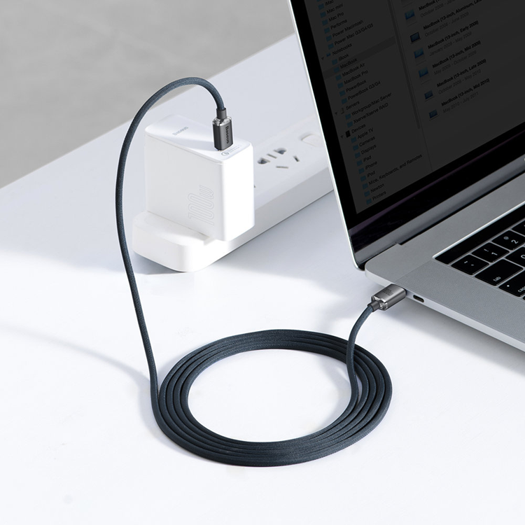 BASEUS Baseus USB-C till USB-C Kabel 100W 2m - Svart