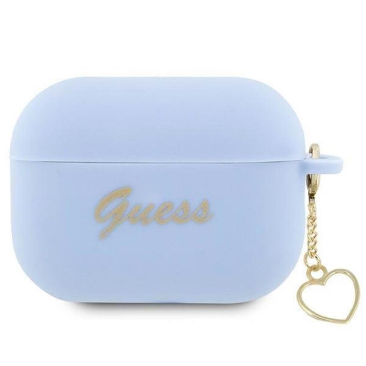 Guess Guess Airpods Pro 2 Skal Charm Heart Collection - Blå