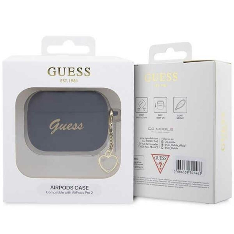 Guess Guess Airpods Pro 2 Skal Charm Heart Collection - Svart