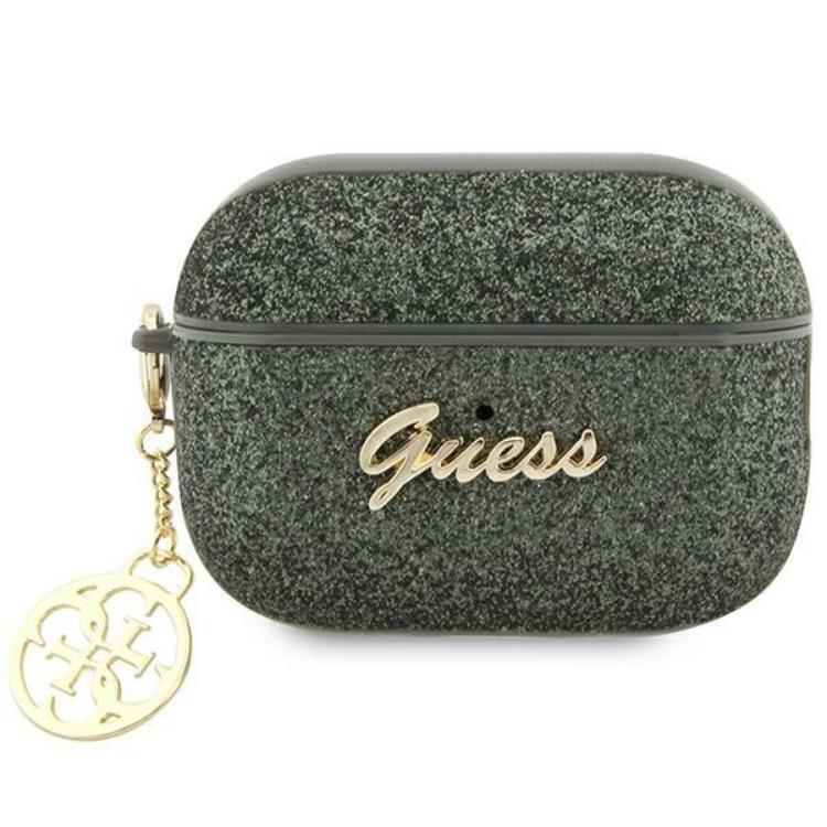 Guess Guess Airpods Pro 2 Skal Glitter Flake Charm - Grön