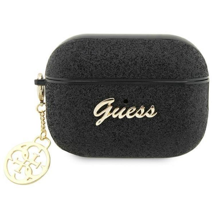 Guess Guess Airpods Pro 2 Skal Glitter Flake Charm - Svart