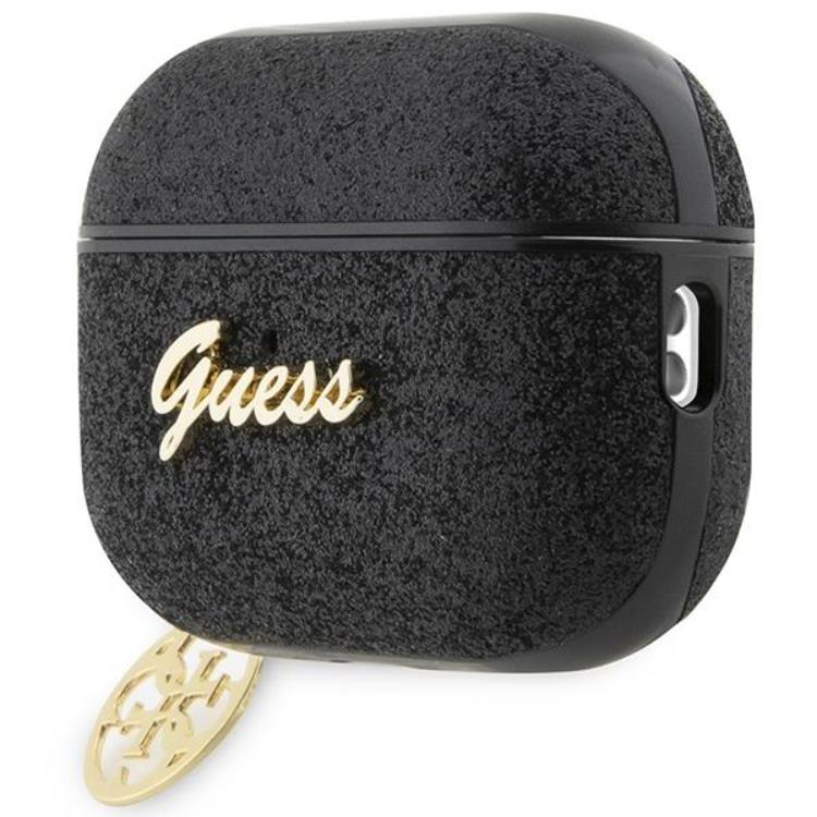 Guess Guess Airpods Pro 2 Skal Glitter Flake Charm - Svart