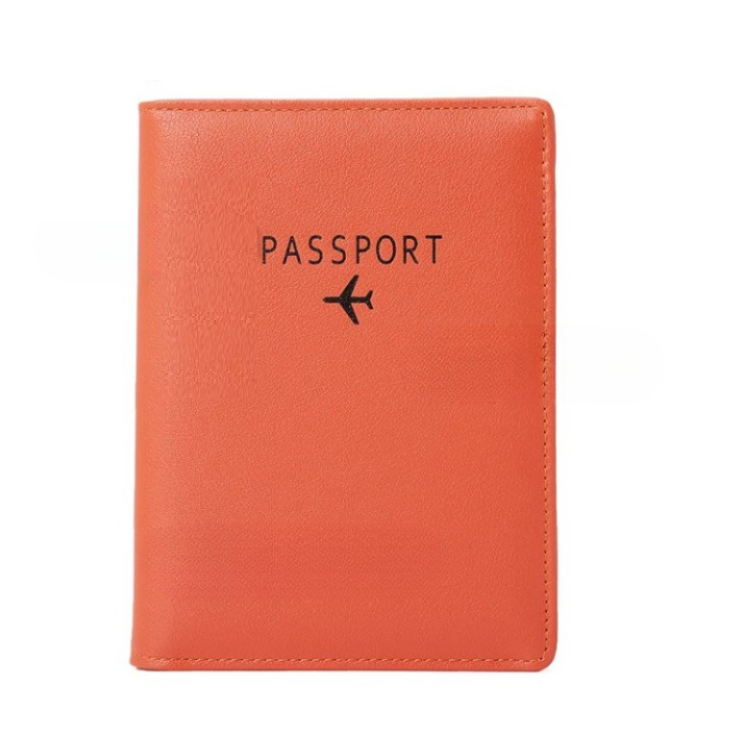 A-One Brand Passhållare Plånbok RFID Korthållare PU-läder - Orange