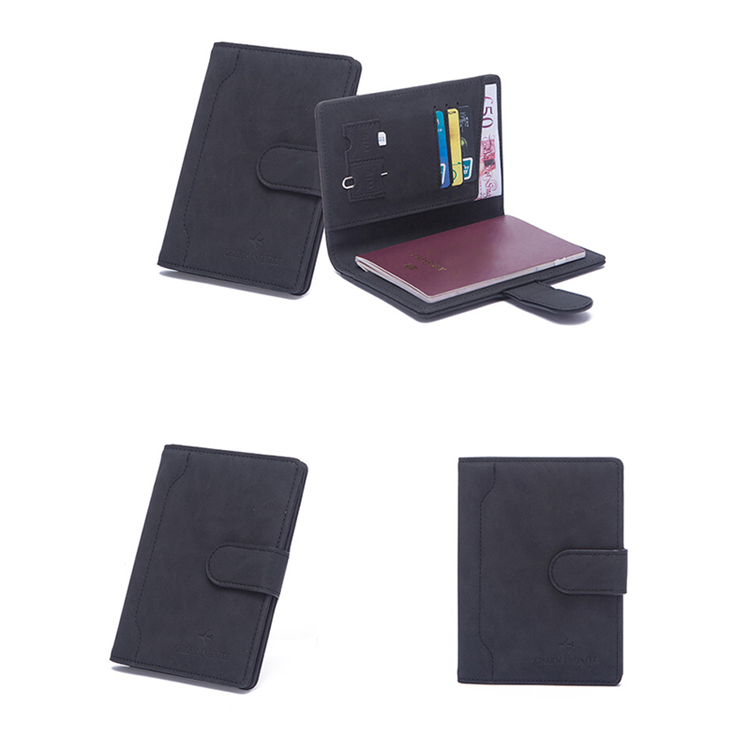 OEM Passhållare Plånbok RFID Korthållare Slim - Svart