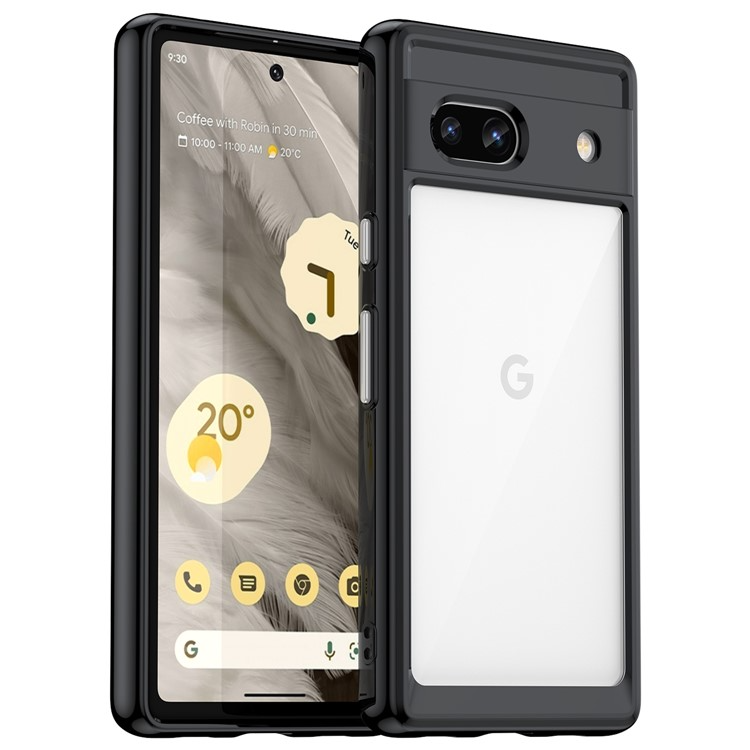 OEM Mobilskal till Google Pixel 7a Acrylic Shockproof TPU - Svart
