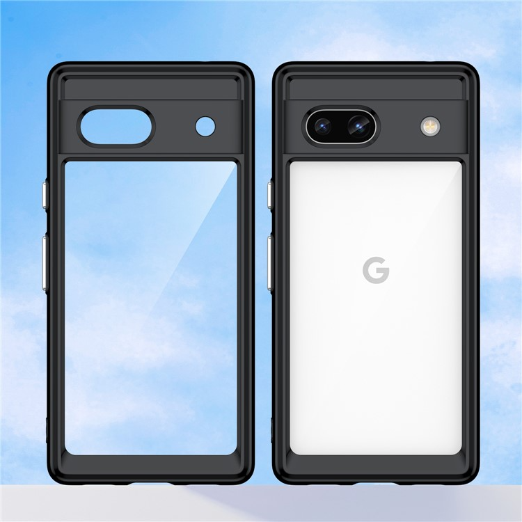 OEM Mobilskal till Google Pixel 7a Acrylic Shockproof TPU - Svart