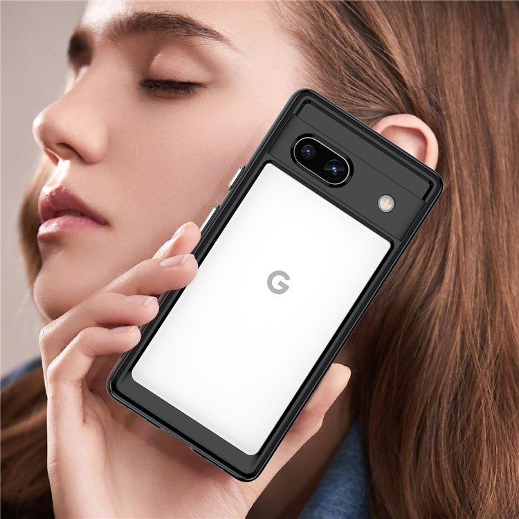 OEM Mobilskal till Google Pixel 7a Acrylic Shockproof TPU - Svart