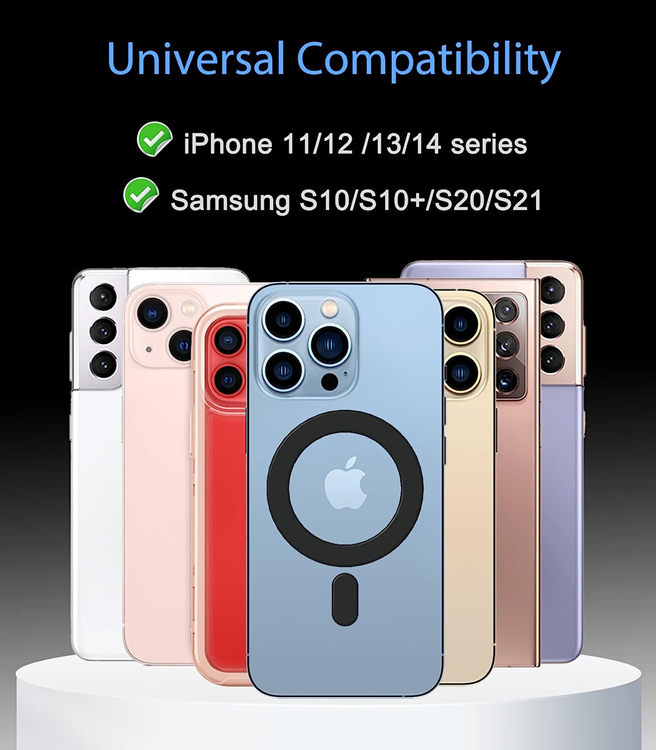 A-One Brand [2-Pack] Magsafe Magnet Ring - Sierra Blå