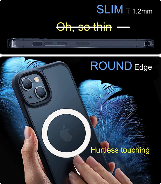 A-One Brand [2-Pack] Magsafe Magnet Ring - Sierra Blå