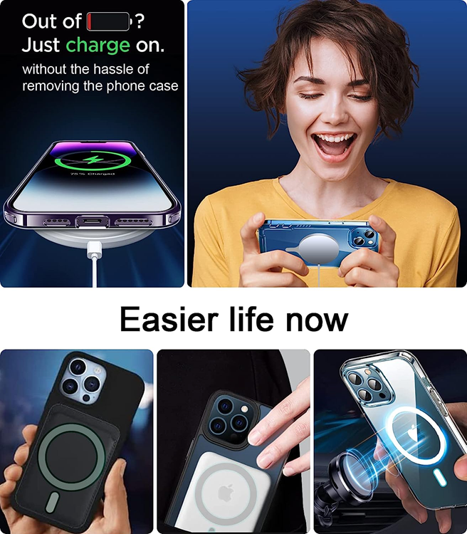 A-One Brand [2-Pack] Magsafe Magnet Ring - Sierra Blå