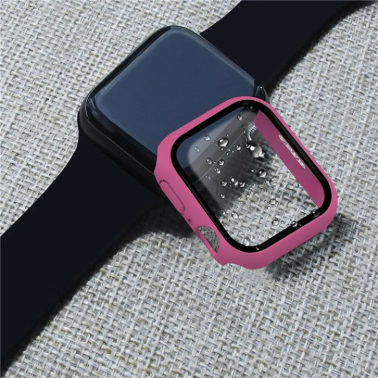 OEM 2-i-1 Skal med Hädat glas Apple Watch 7/8 (45mm) - Rosa