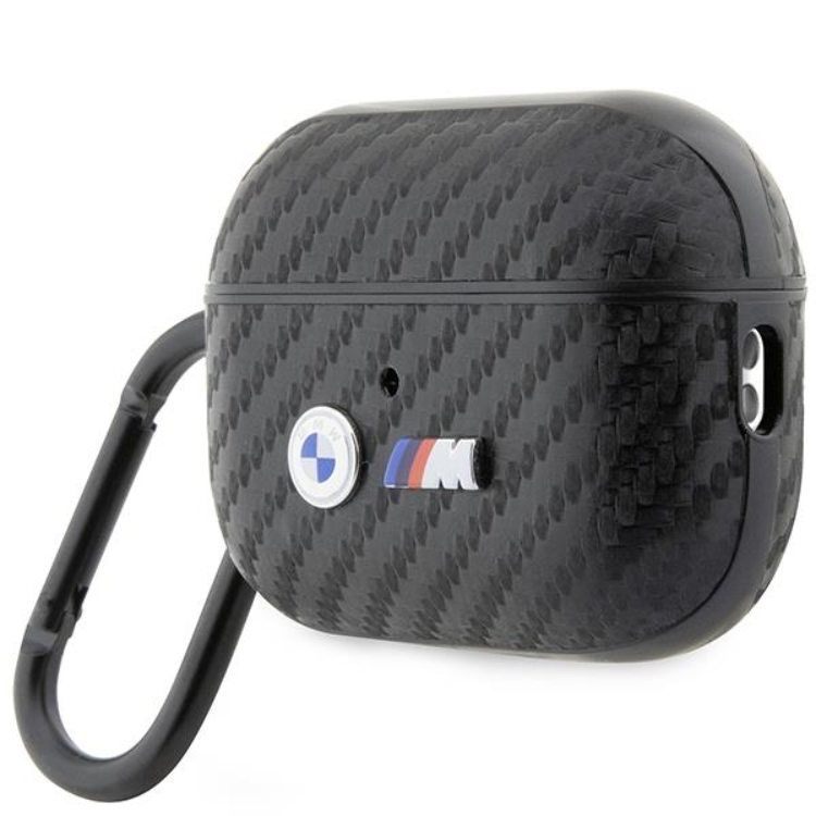BMW BMW Airpods Pro 2 Skal Carbon Double Metal Logo - Svart