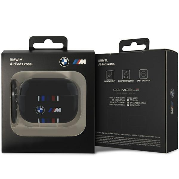 BMW BMW Airpods Pro 2 Skal Multiple Colored Lines - Svart