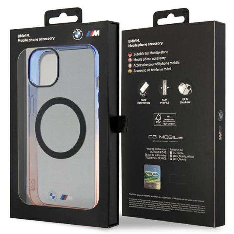 BMW BMW Mobilskal till iPhone 14 Plus Magsafe Gradient Bumper - Grå