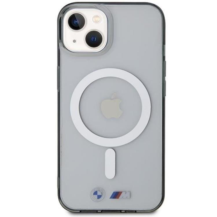 BMW BMW Mobilskal till iPhone 14 Plus Magsafe Silver Ring - Transparent
